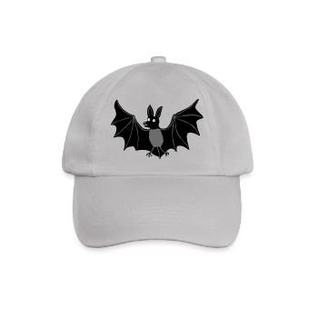Fledermaus c - Baseballkappe - Grau - Vorne