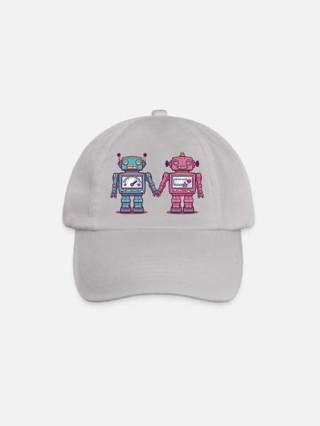 Liebend Robots - Baseballkappe - Grau