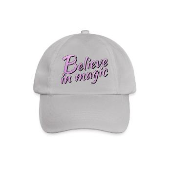 Believe in magic - Baseballkappe - Grau - Vorne