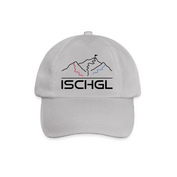 Wintersport Skipiste Ischgl - Baseballkappe - Grau - Vorne