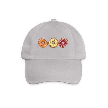 Donut Muffin Coole Kuchen Bild Bunt Geschenkidee - Baseballkappe - Grau - Vorne