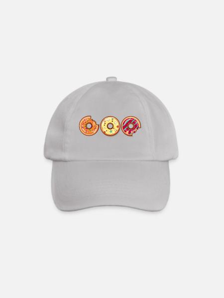 Donut Muffin Coole Kuchen Bild Bunt Geschenkidee - Baseballkappe - Grau