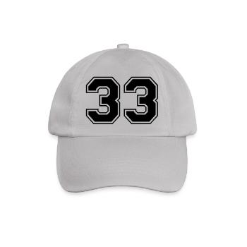 33 - Baseballkappe - Grau - Vorne