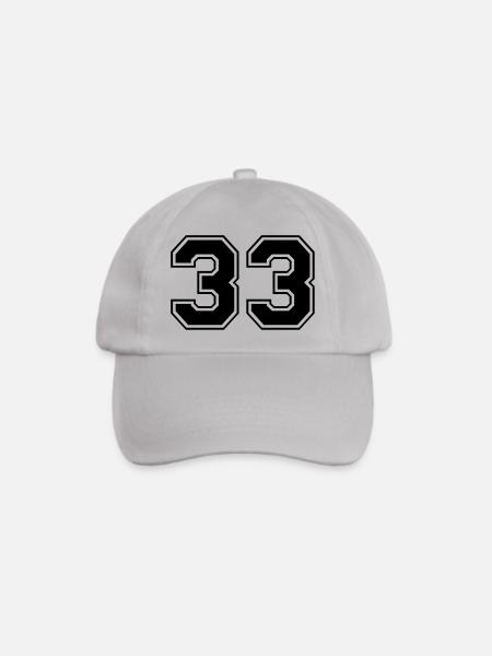 33 - Baseballkappe - Grau
