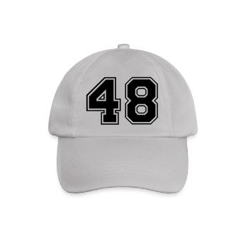 48 - Baseballkappe - Grau - Vorne