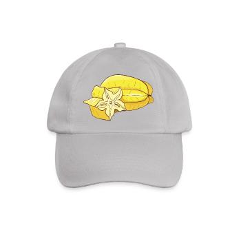 Sternfrucht Karambole Karambola Carambola - Baseballkappe - Grau - Vorne