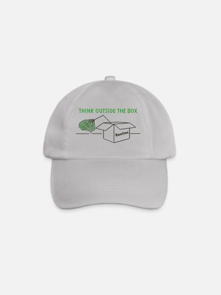 Think Outside The Box - Baseballkappe - Grau