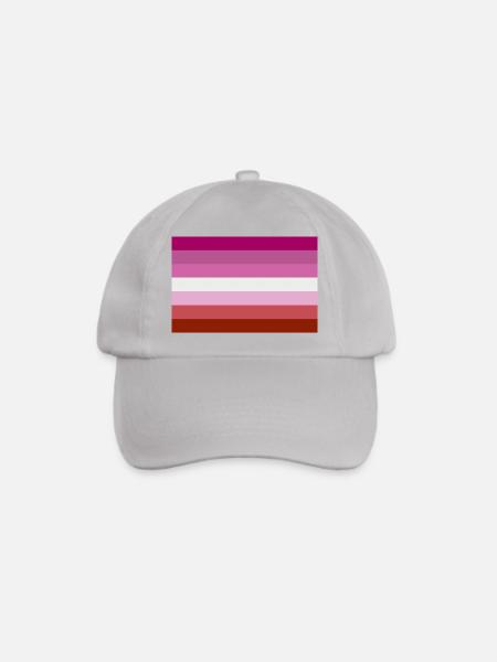 Lesbische Stolz-Flagge - Baseballkappe - Grau