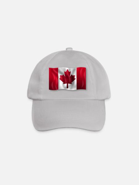 Canada Kanada Flagge cool stylish - Baseballkappe - Grau