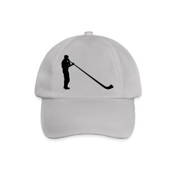 Alphorn Alpenhorn Musik Blechblasinstrument - Baseballkappe - Grau - Vorne