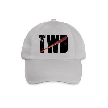 T-Shirt mit TWD-Design - Baseballkappe - Grau - Vorne
