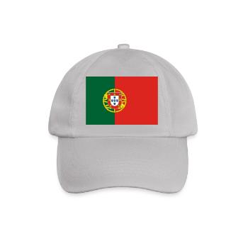 Portugiesische Flagge - Baseballkappe - Grau - Vorne