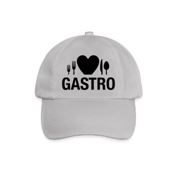gastro-1 - Baseballkappe - Grau - Vorne