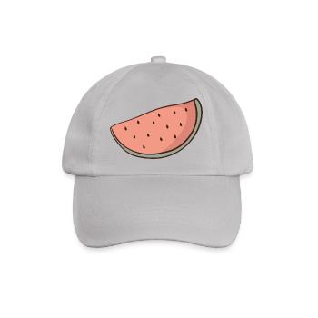 Wassermelone - Baseballkappe - Grau - Vorne