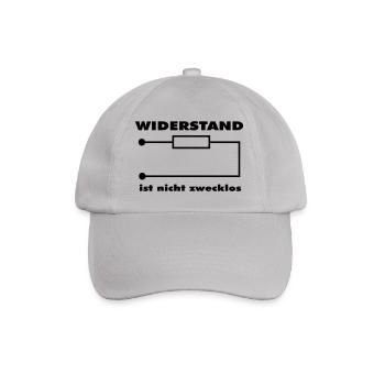 Widerstand ist nicht zwecklos - Baseballkappe - Grau - Vorne