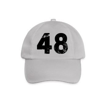 48 - Baseballkappe - Grau - Vorne