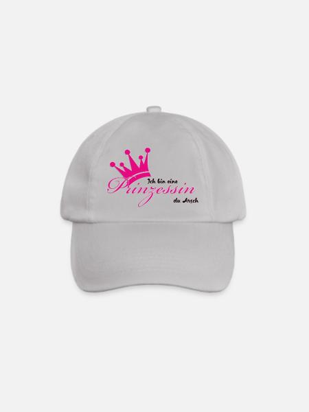 ich bin eine Prinzessin - Baseballkappe - Grau
