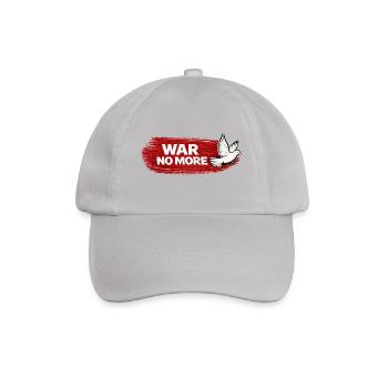 War No More – Taub auf rotem Hintergrund - Baseballkappe - Grau - Vorne