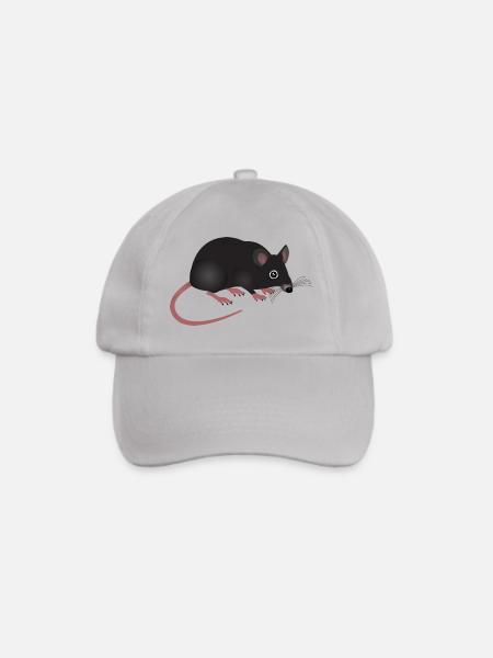 Ratte - Baseballkappe - Grau