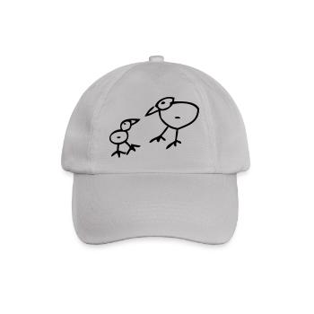 Vogel - Baseballkappe - Grau - Vorne