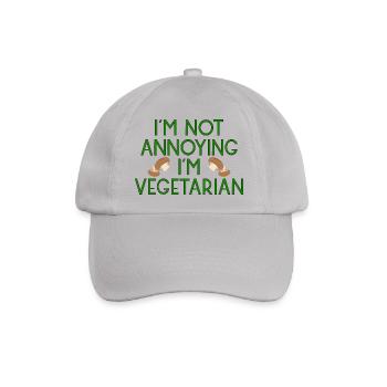 vegetarian vegan veggie pilze mushrooms4 - Baseballkappe - Grau - Vorne