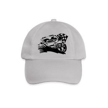 Autocross T-Shirt selber bedrucken - Baseballkappe - Grau - Vorne