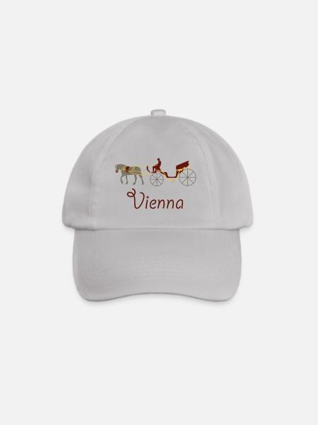 Süßes Wien Logo Geschenk Idee - Baseballkappe - Grau