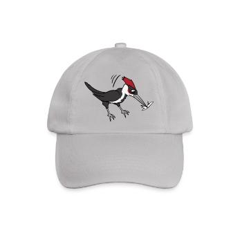 Specht Vogel Vögel - Baseballkappe - Grau - Vorne