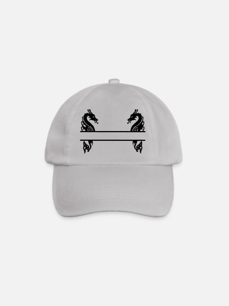Wikinger zwei Drachen - Baseballkappe - Grau