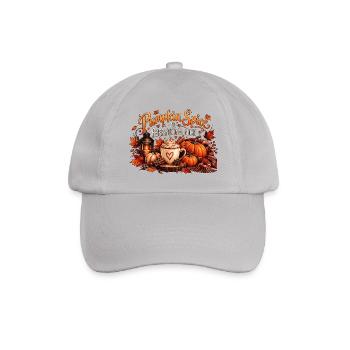 Pumpkin Spice Everything Nice Kürbis Herbstmotiv - Baseballkappe - Grau - Vorne