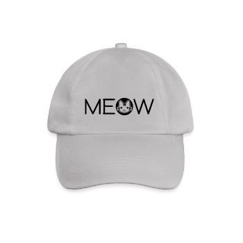Miau - Baseballkappe - Grau - Vorne