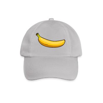 Banane - Baseballkappe - Grau - Vorne