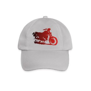 MZ ETZ 250 schräg - Baseballkappe - Grau - Vorne