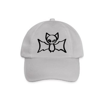 fledermaus halloween bat - Baseballkappe - Grau - Vorne