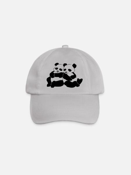 Panda - Baseballkappe - Grau