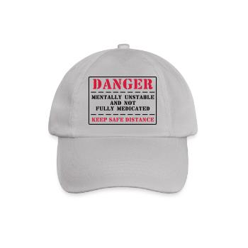 danger - Baseballkappe - Grau - Vorne