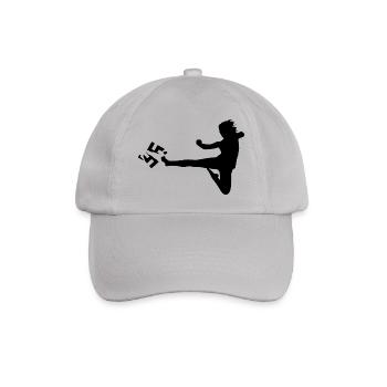 gegen Nazis - Baseballkappe - Grau - Vorne