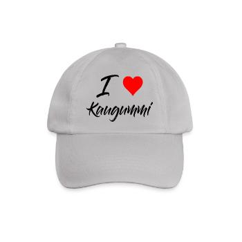 Kauen Gummi - I Love Kaugummi - Baseballkappe - Grau - Vorne