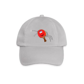Tischtennisschläger - Baseballkappe - Grau - Vorne