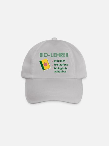 Biolehrer T-Shirt Lehrer Bio Lehrer - Baseballkappe - Grau