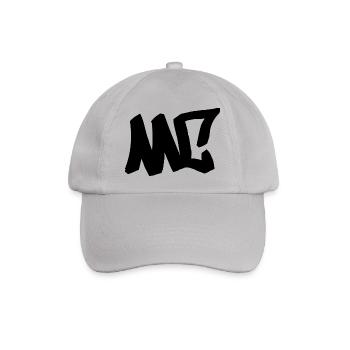 MC - HipHop . Graffiti . Rap - Baseballkappe - Grau - Vorne