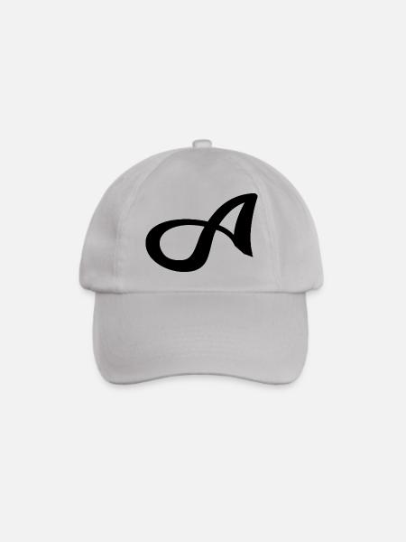 Letter A - Baseballkappe - Grau