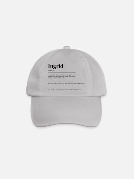 Ingrid - Baseballkappe - Grau