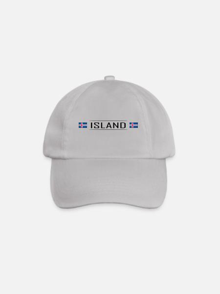 Island Land Iceland Skandinavien Urlaub - Baseballkappe - Grau
