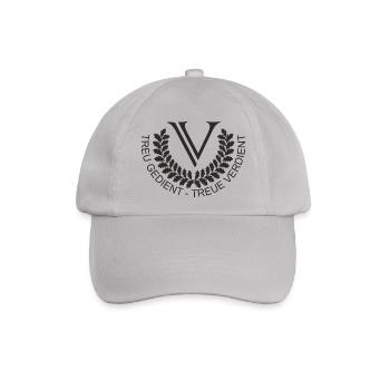 V Logo Black Groß - Baseballkappe - Grau - Vorne