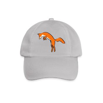 arctic fox fuchs65 - Baseballkappe - Grau - Vorne