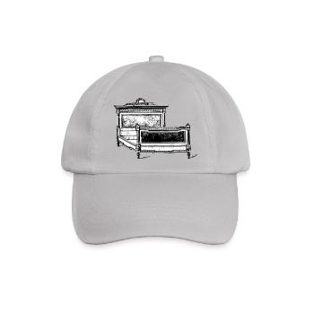 bett bed schlafen schlafzimmer sleeping room19 - Baseballkappe - Grau - Vorne
