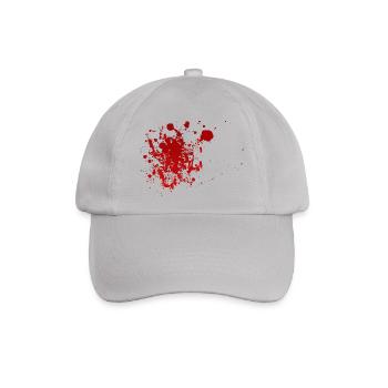 Blut Spritzer Splatter Halloween Blutspritzer - Baseballkappe - Grau - Vorne