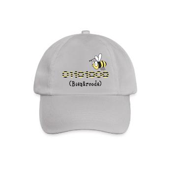 Binärcode Biene Code Informatik Geschenk Honig - Baseballkappe - Grau - Vorne