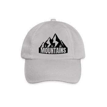 Mountains - Baseballkappe - Grau - Vorne